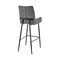 Armen Living Panama 30" Bar Height Bar Stool in Charcoal Fabric and Black Finish LCPMBACH30 - alternate 6